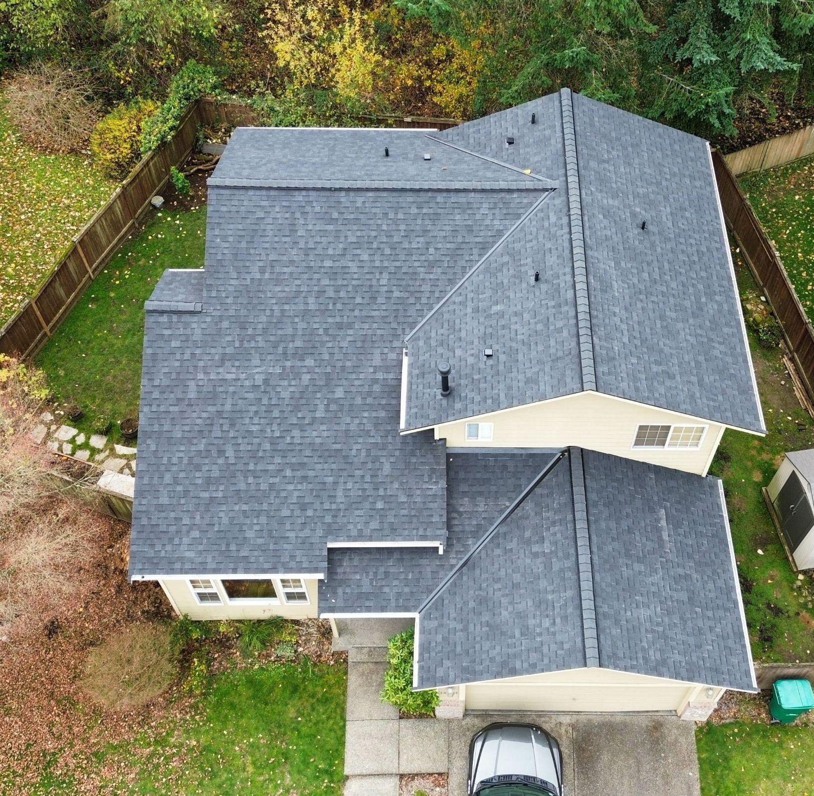 Composition shingle and metal roof cleaning by Best Exterior Cleaning in King County Washington